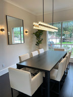 54 Inch Hexagonal Crystal Linear Chandelier – Arcachon