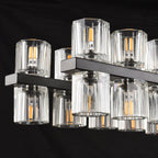 54 Inch Hexagonal Crystal Linear Chandelier – Arcachon