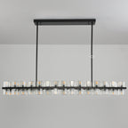 54 Inch Hexagonal Crystal Linear Chandelier – Arcachon