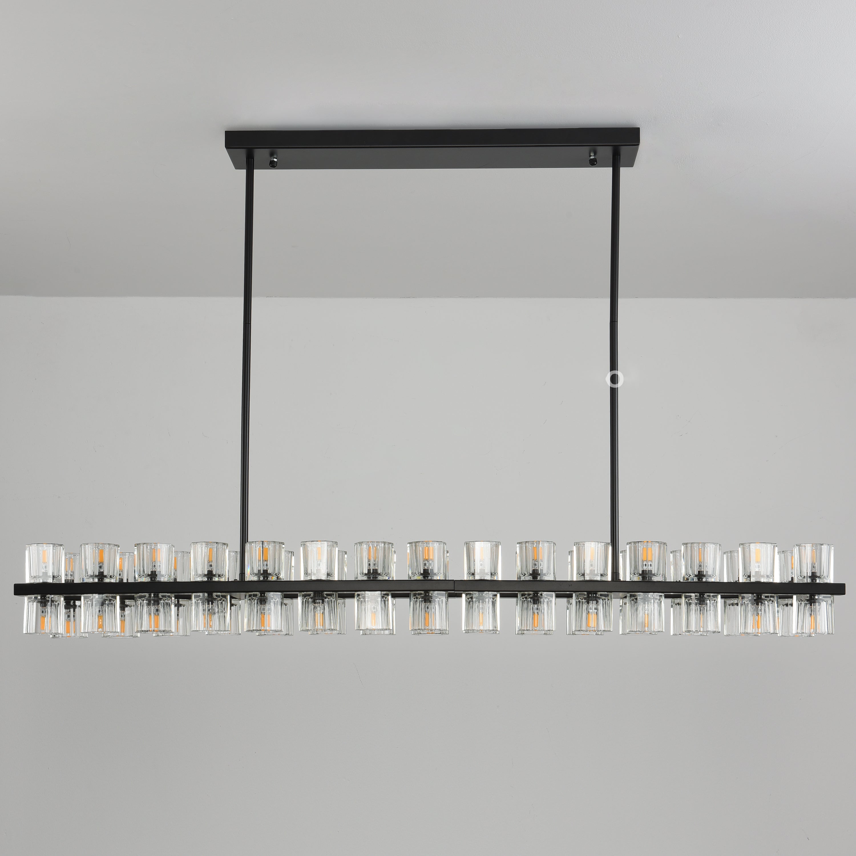 54 Inch Hexagonal Crystal Linear Chandelier – Arcachon