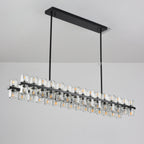 54 Inch Hexagonal Crystal Linear Chandelier – Arcachon