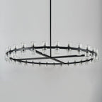 60 Inch Hexagonal Crystal Round Chandelier – Arcachon
