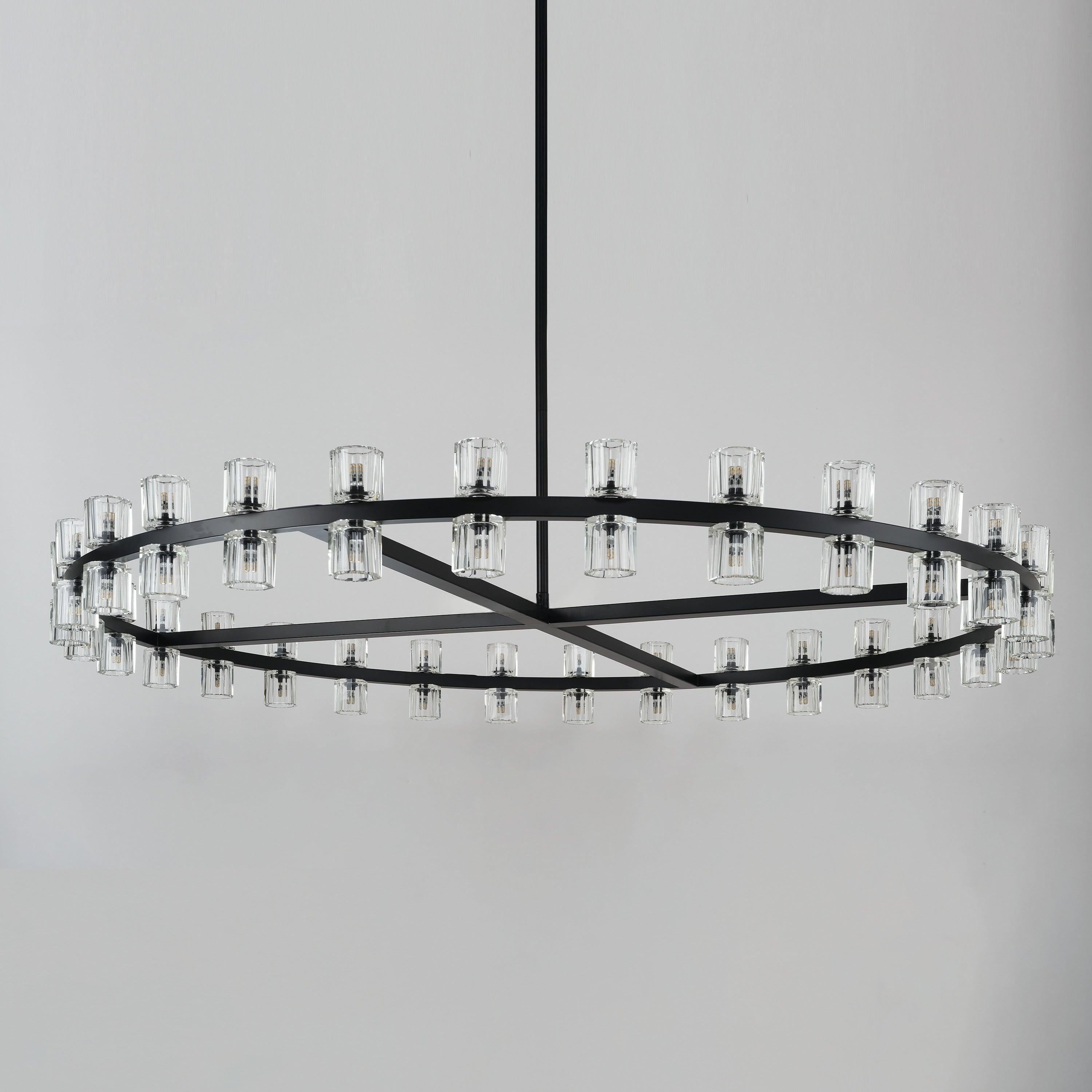 60 Inch Hexagonal Crystal Round Chandelier – Arcachon