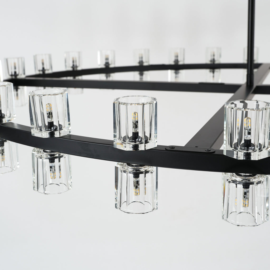 60 Inch Hexagonal Crystal Round Chandelier – Arcachon