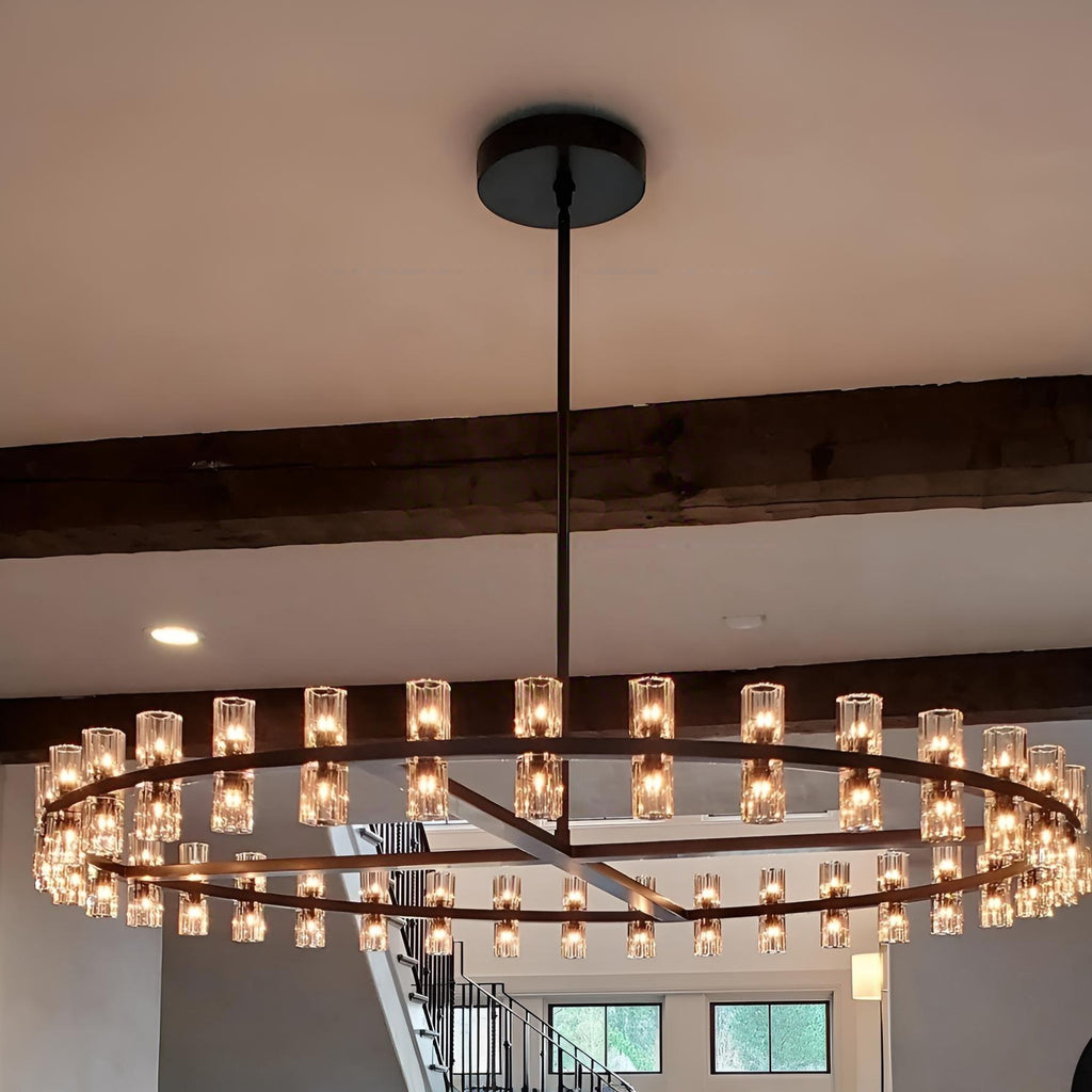 60 Inch Hexagonal Crystal Round Chandelier – Arcachon