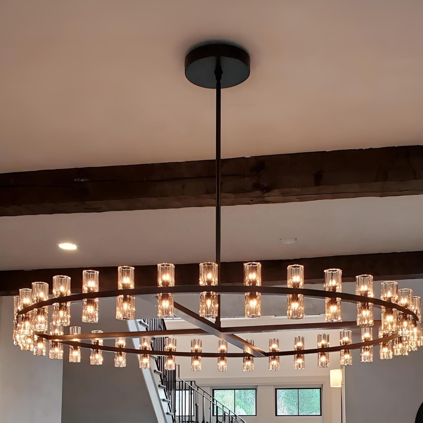 60 Inch Hexagonal Crystal Round Chandelier – Arcachon