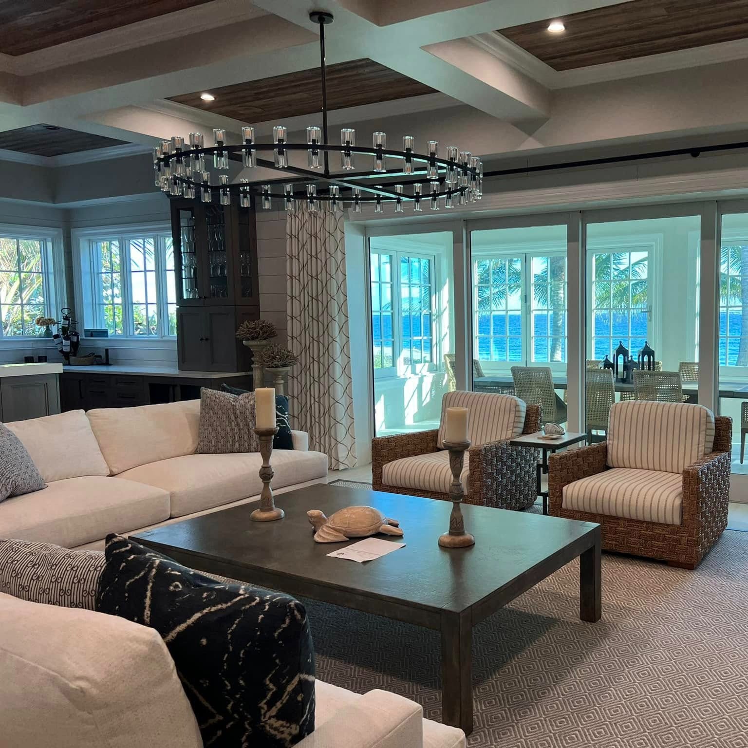 60 Inch Wheel Crystal Pillar Candle Chandelier – Arcachon