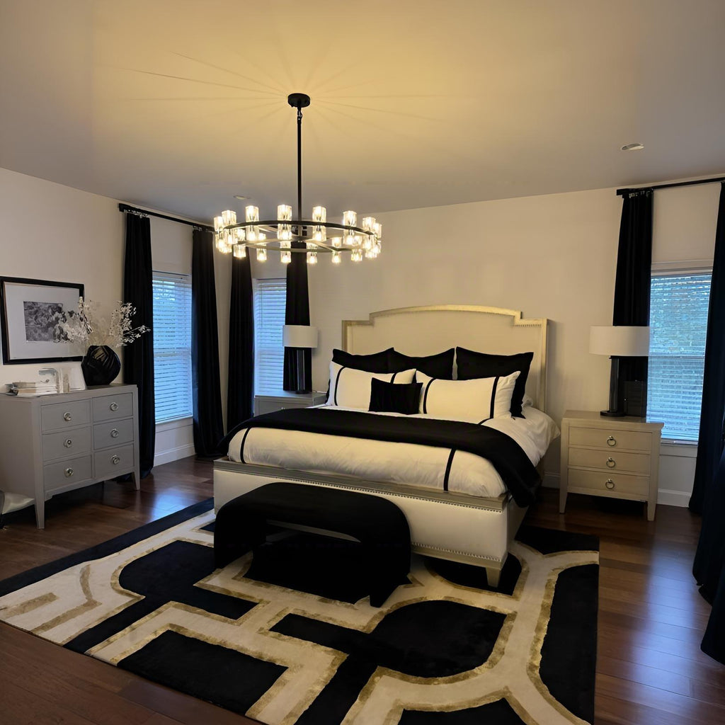 31 Inch Hexagonal Crystal Round Chandelier – Arcachon