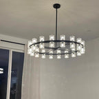 36 Inch Hexagonal Crystal Round Chandelier – Arcachon