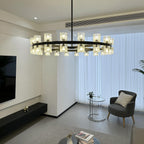 36 Inch Wheel Crystal Pillar Candle Chandelier – Arcachon