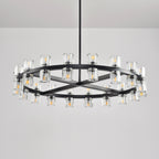 36 Inch Hexagonal Crystal Round Chandelier – Arcachon