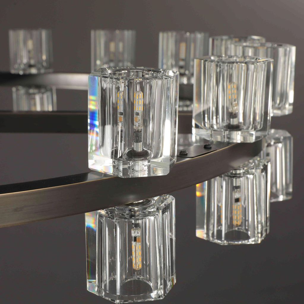 36 Inch Hexagonal Crystal Round Chandelier – Arcachon