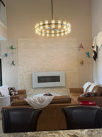 36 Inch Hexagonal Crystal Round Chandelier – Arcachon