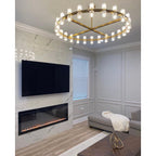 48 Inch Hexagonal Crystal Round Chandelier – Arcachon
