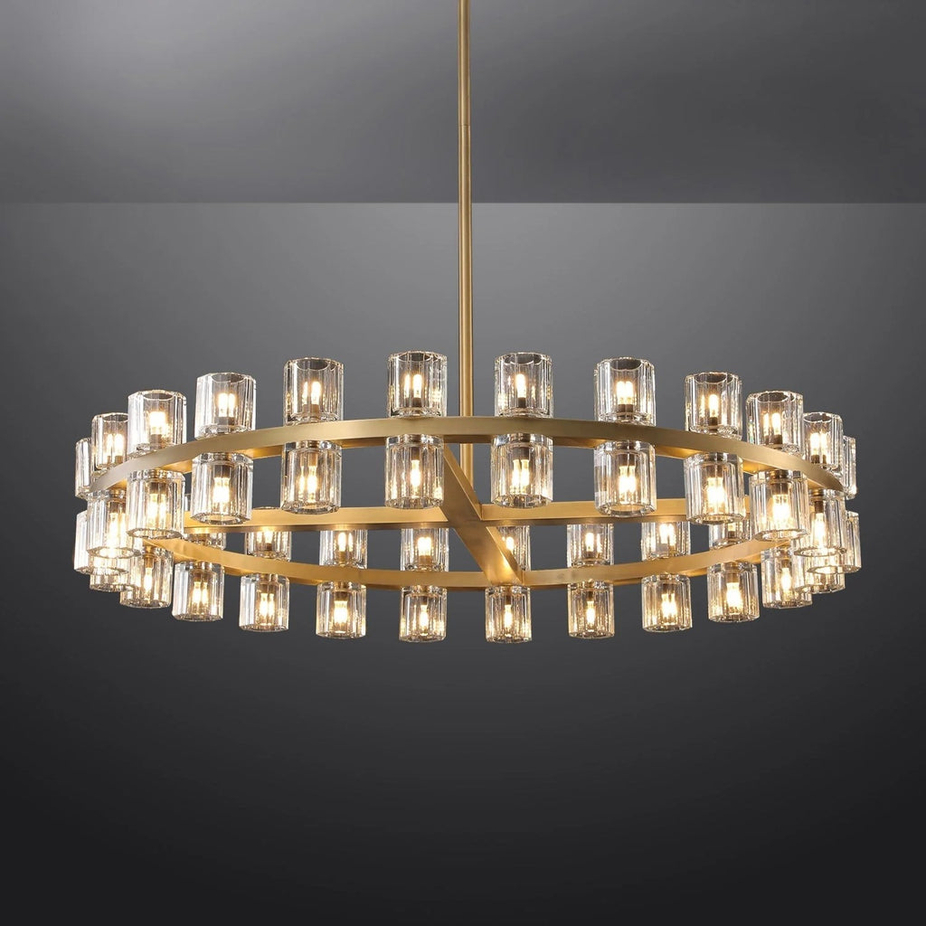 48 Inch Modern Crystal Wheel Chandelier – Arcachon