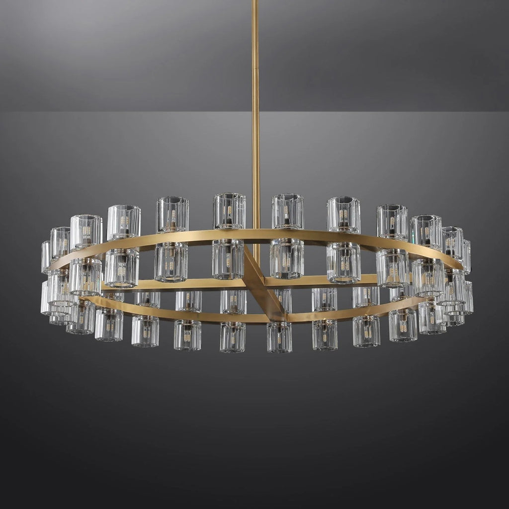 48 Inch Modern Crystal Wheel Chandelier – Arcachon