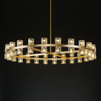 48 Inch Hexagonal Crystal Round Chandelier – Arcachon