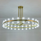 48 Inch Hexagonal Crystal Round Chandelier – Arcachon