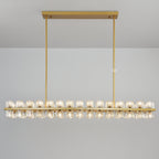54 Inch Hexagonal Crystal Linear Chandelier – Arcachon