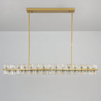 54 Inch Hexagonal Crystal Linear Chandelier – Arcachon