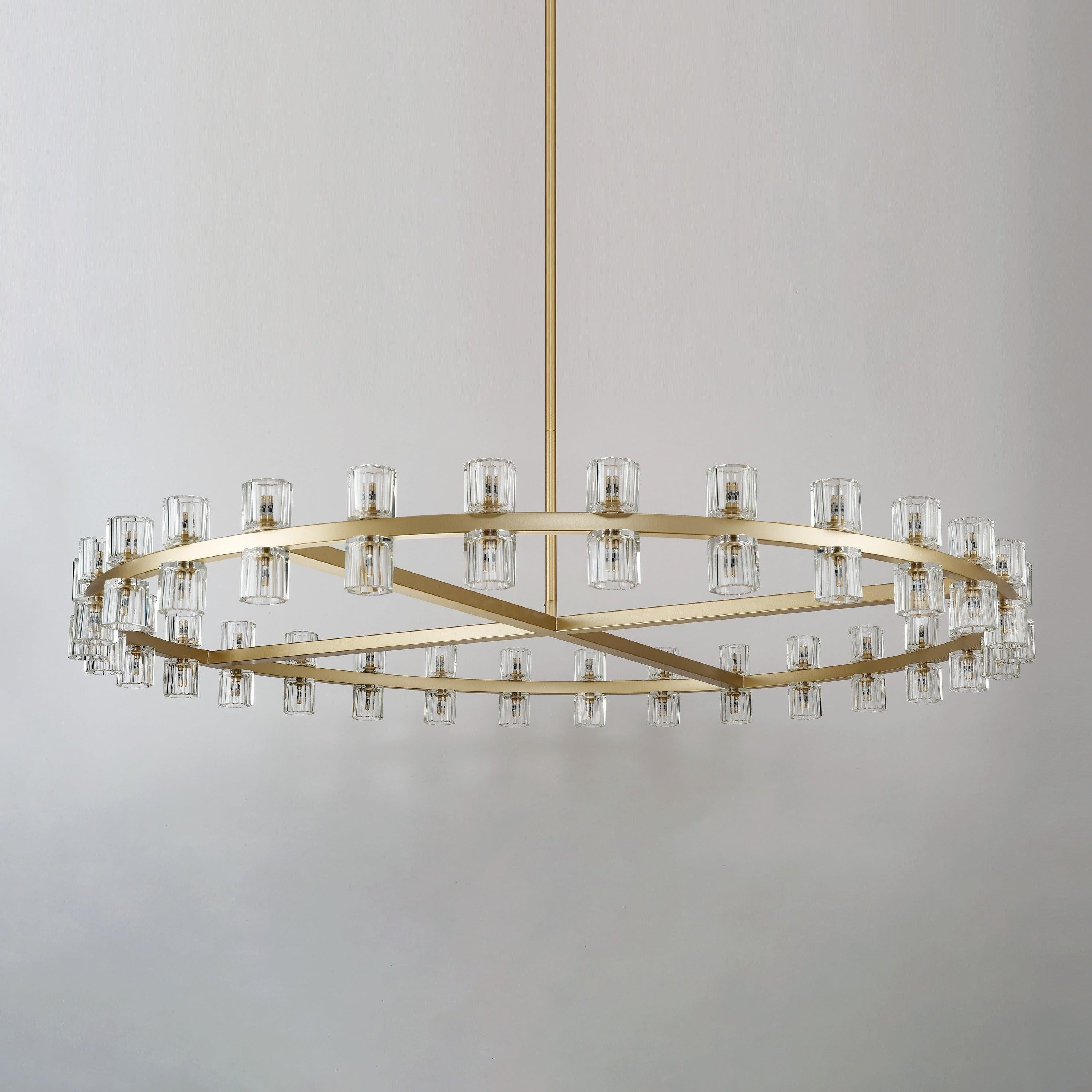 60 Inch Hexagonal Crystal Round Chandelier – Arcachon