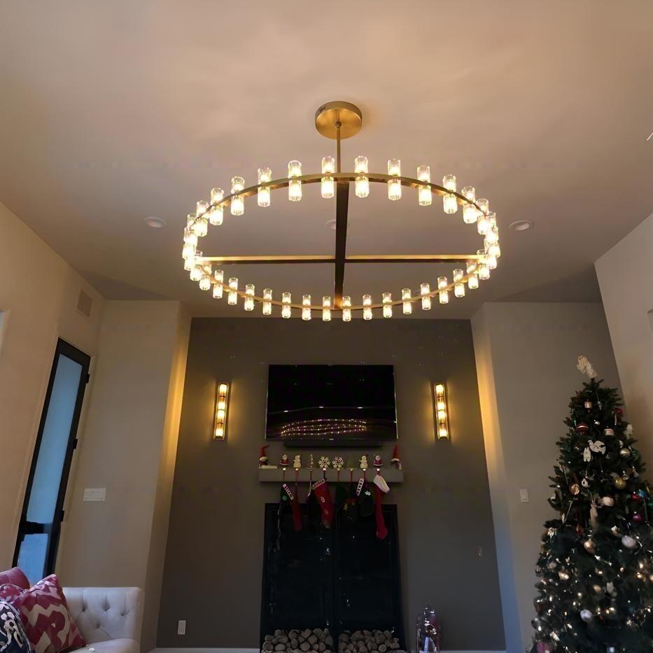 60 Inch Hexagonal Crystal Round Chandelier – Arcachon