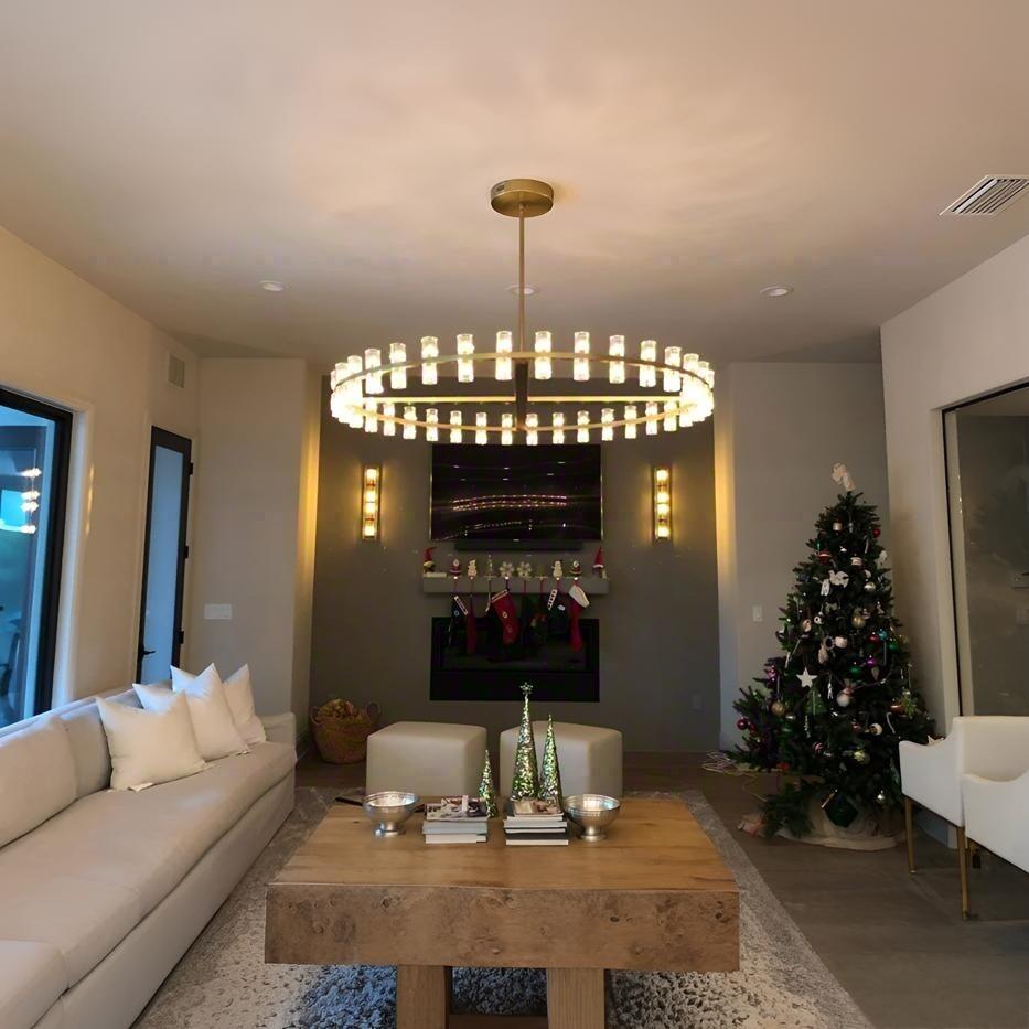 60 Inch Hexagonal Crystal Round Chandelier – Arcachon