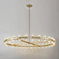 60 Inch Wheel Crystal Pillar Candle Chandelier – Arcachon