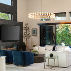 60 Inch Wheel Crystal Pillar Candle Chandelier – Arcachon