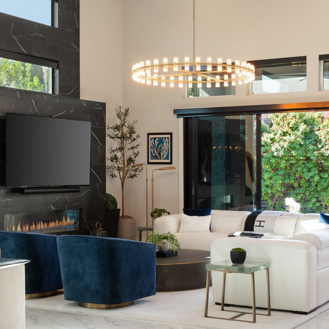 60 Inch Wheel Crystal Pillar Candle Chandelier – Arcachon