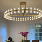 60 Inch Hexagonal Crystal Round Chandelier – Arcachon