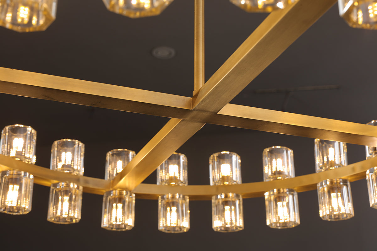 60 Inch Hexagonal Crystal Round Chandelier – Arcachon