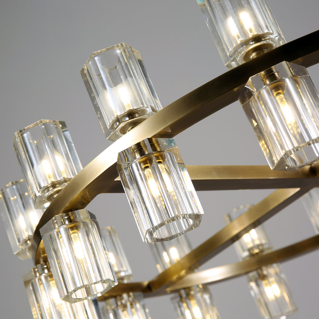 24 Inch Hexagonal Crystal Round Chandelier – Arcachon