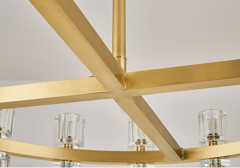 24 Inch Hexagonal Crystal Round Chandelier – Arcachon