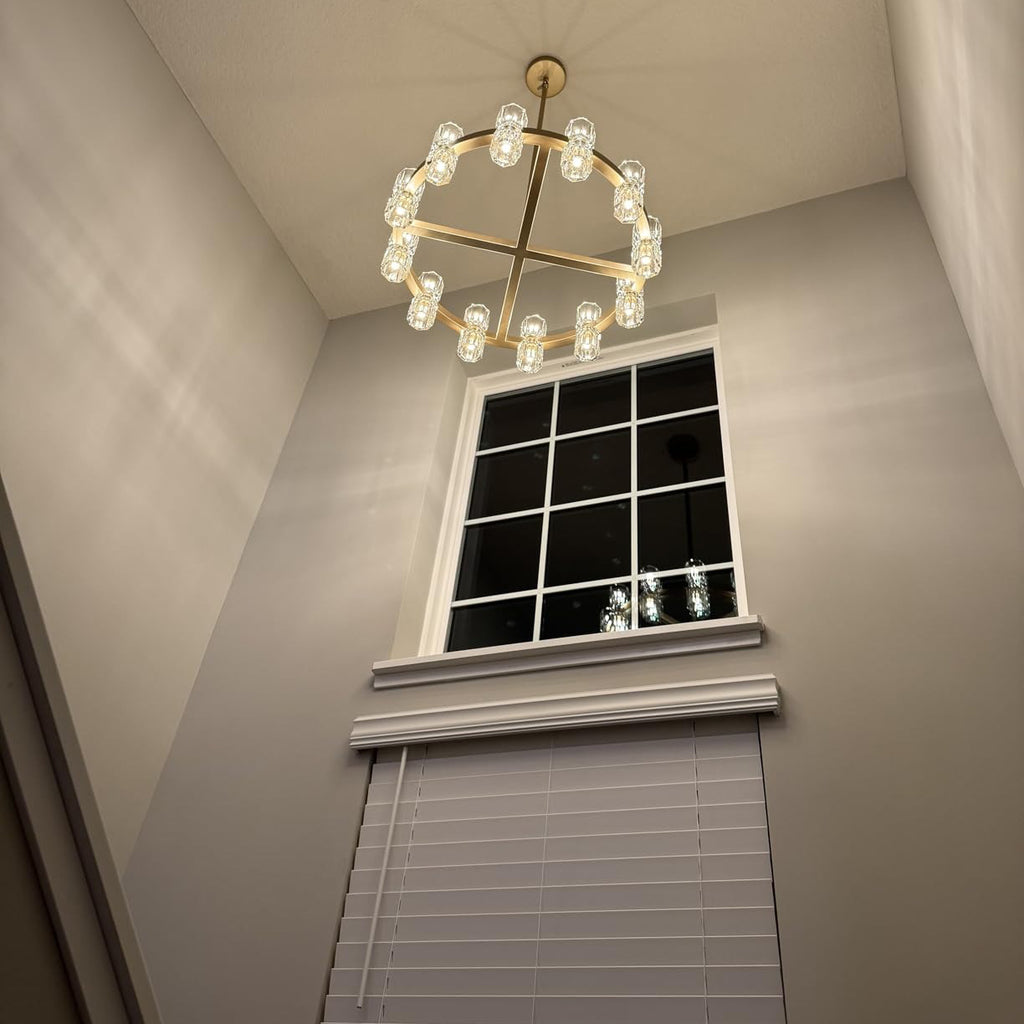 24 Inch Hexagonal Crystal Round Chandelier – Arcachon