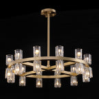 24 Inch Hexagonal Crystal Round Chandelier – Arcachon