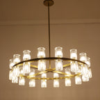 31 Inch Hexagonal Crystal Round Chandelier – Arcachon