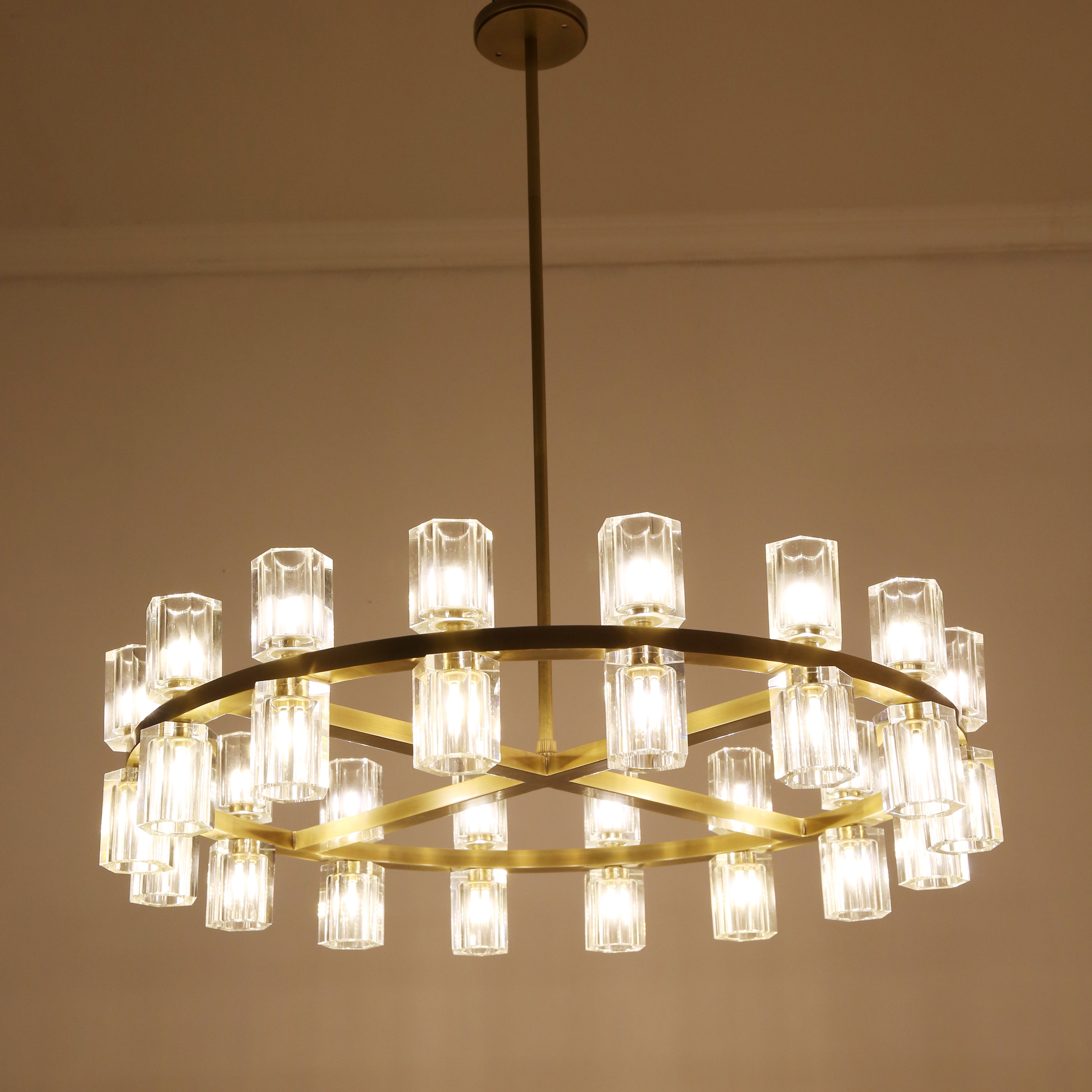 31 Inch Hexagonal Crystal Round Chandelier – Arcachon