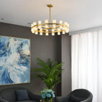 31 Inch Hexagonal Crystal Round Chandelier – Arcachon