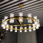 31 Inch Hexagonal Crystal Round Chandelier – Arcachon