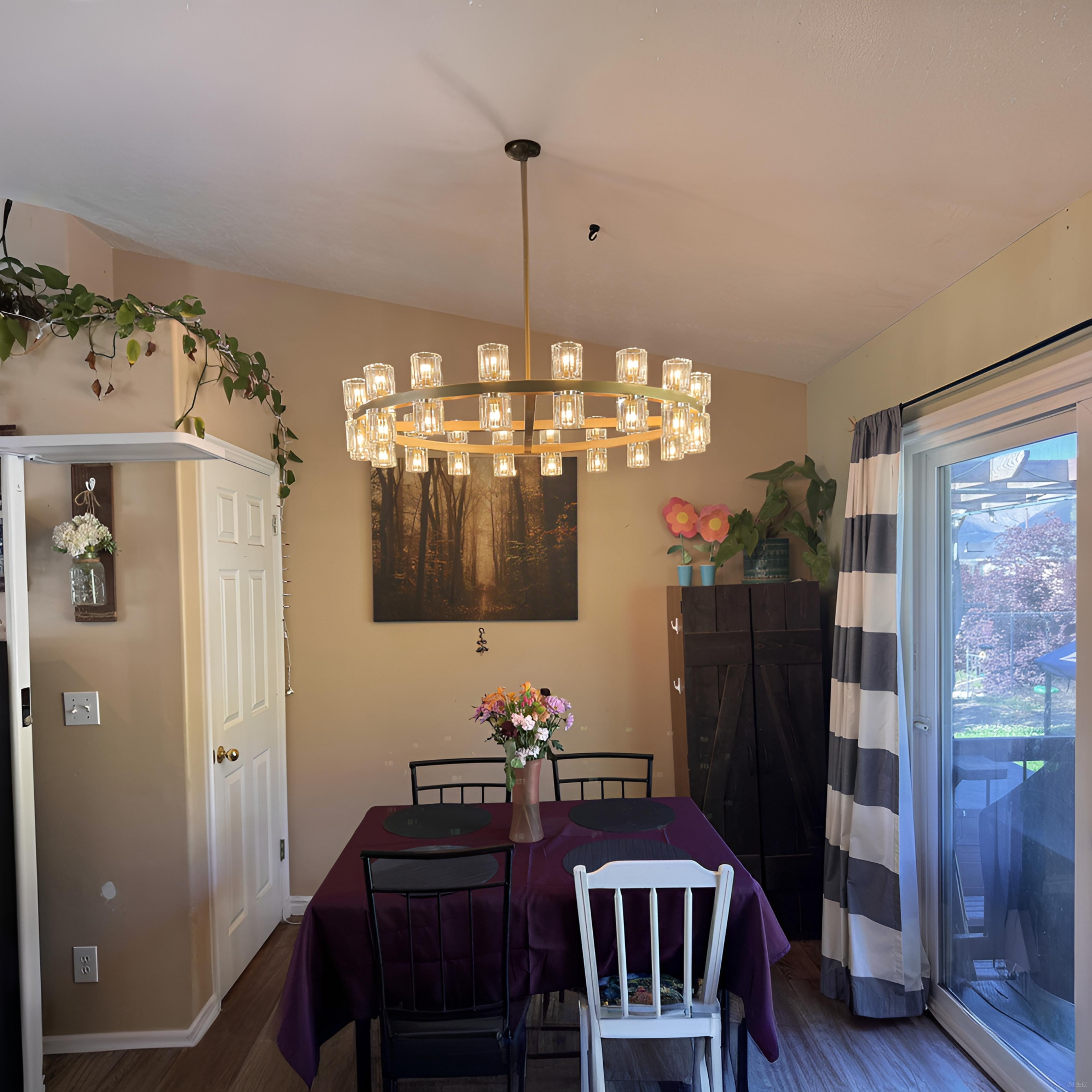 36 Inch Hexagonal Crystal Round Chandelier – Arcachon