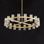 36 Inch Hexagonal Crystal Round Chandelier – Arcachon