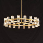 36 Inch Hexagonal Crystal Round Chandelier – Arcachon