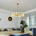 36 Inch Hexagonal Crystal Round Chandelier – Arcachon