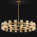 36 Inch Hexagonal Crystal Round Chandelier – Arcachon