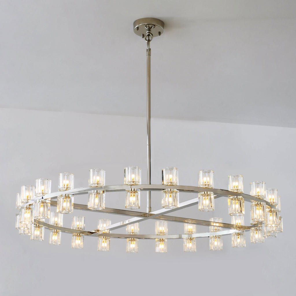 48 Inch Hexagonal Crystal Round Chandelier – Arcachon