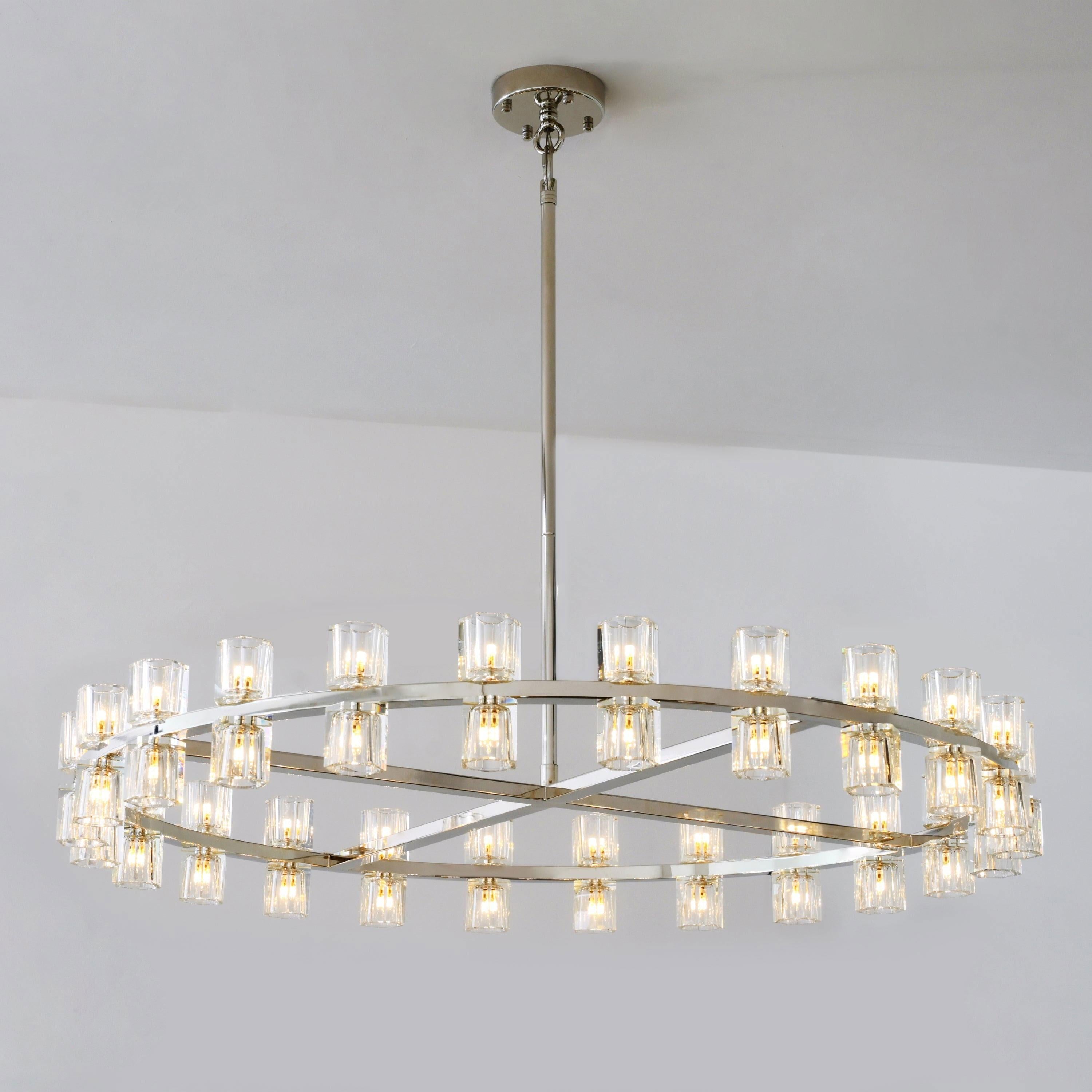 48 Inch Hexagonal Crystal Round Chandelier – Arcachon