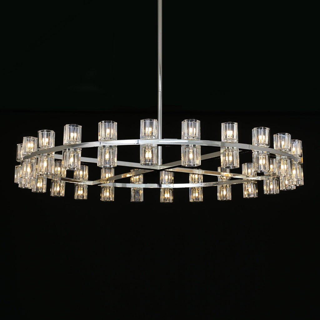 48 Inch Hexagonal Crystal Round Chandelier – Arcachon