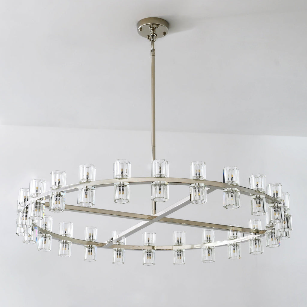 48 Inch Hexagonal Crystal Round Chandelier – Arcachon