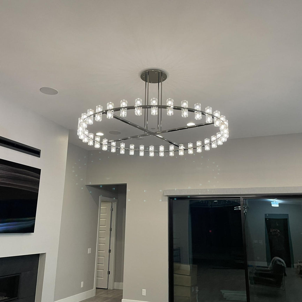 60 Inch Hexagonal Crystal Round Chandelier – Arcachon